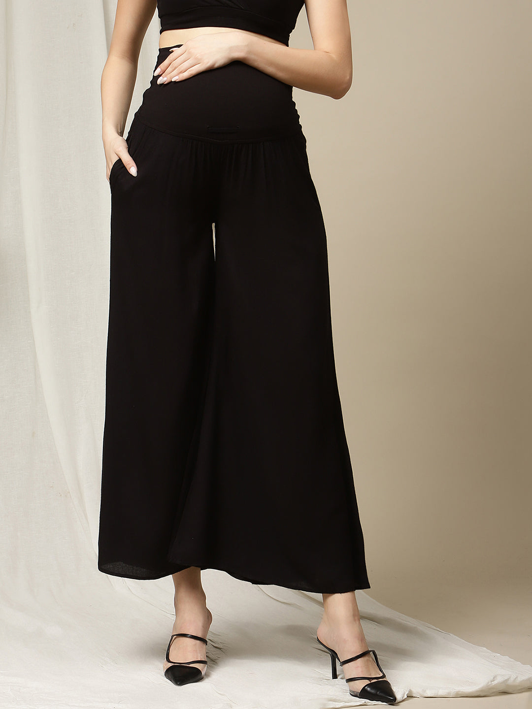 M Made in Italy Women's Silk Palazzo Pants India | Ubuy